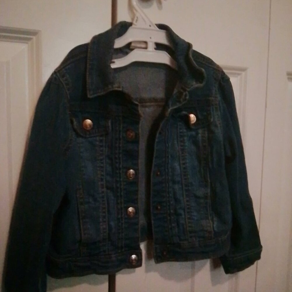 Charming Denim Delight Toddler Girl's Jean Jacket